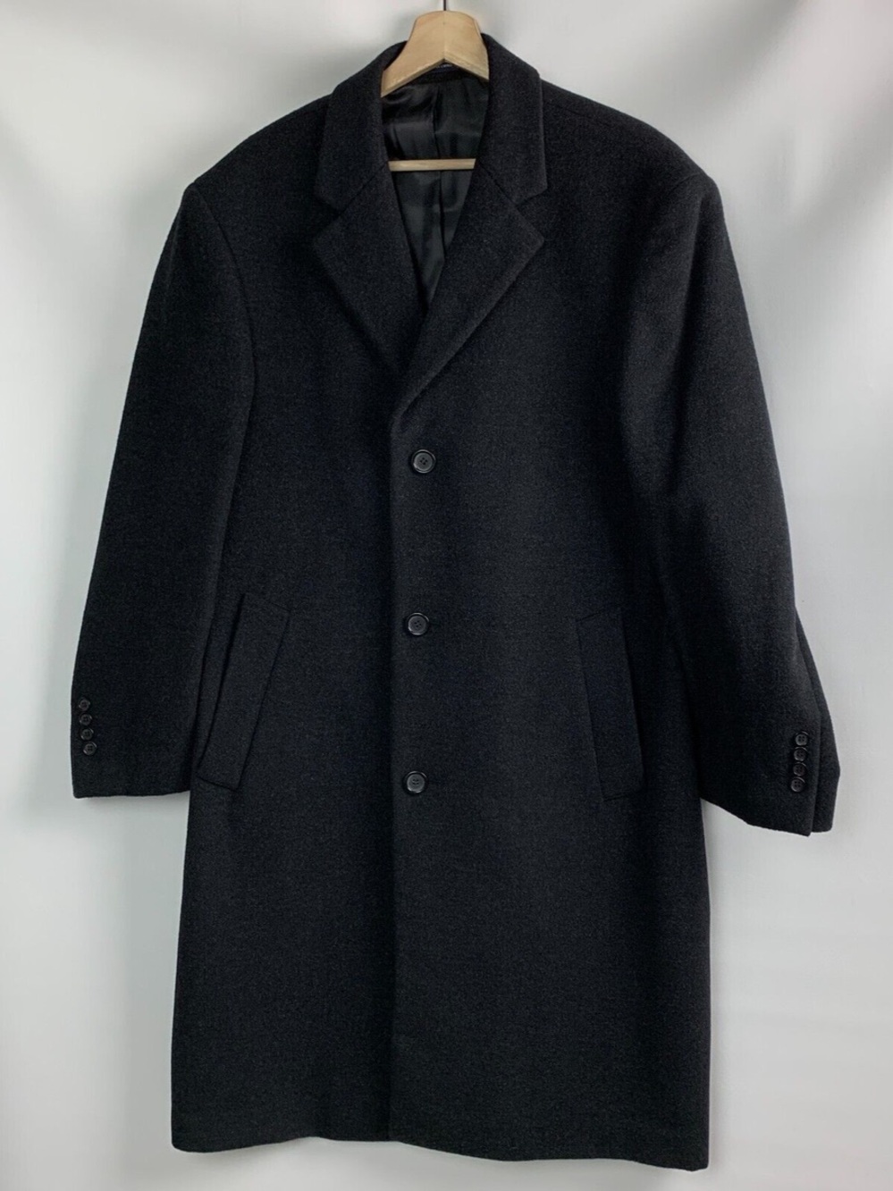 Chaps Men’s  Black Wool Pea Coat
